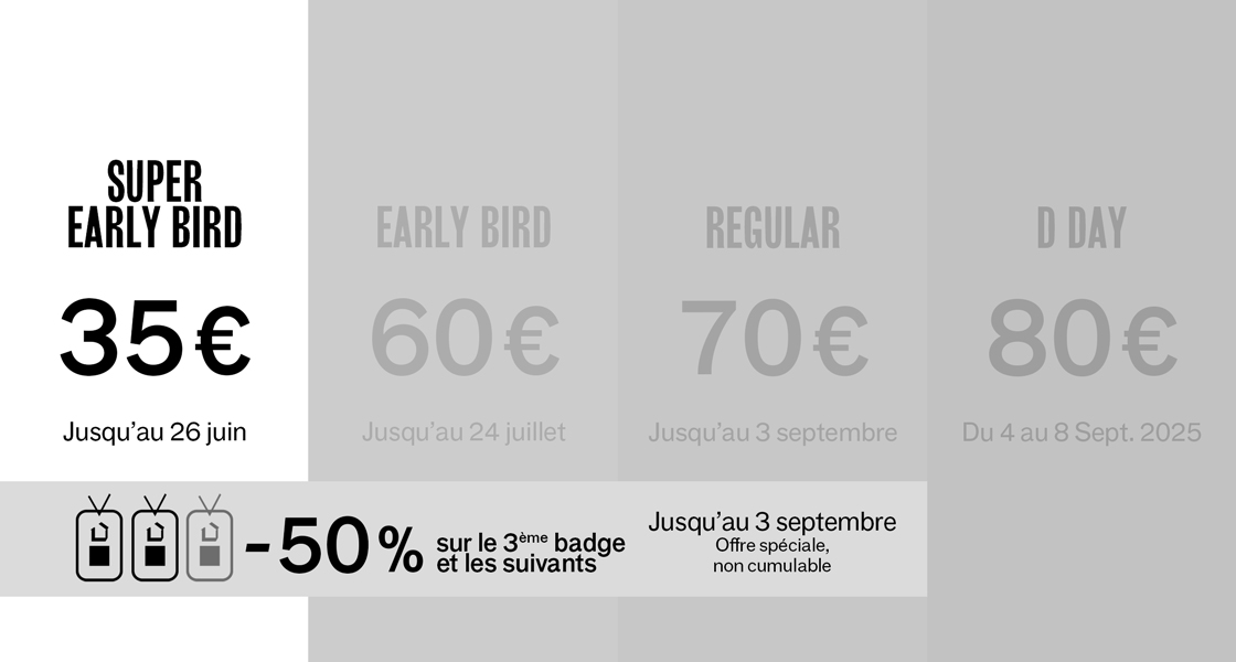 Badge | Tarifs - Maison&Objet