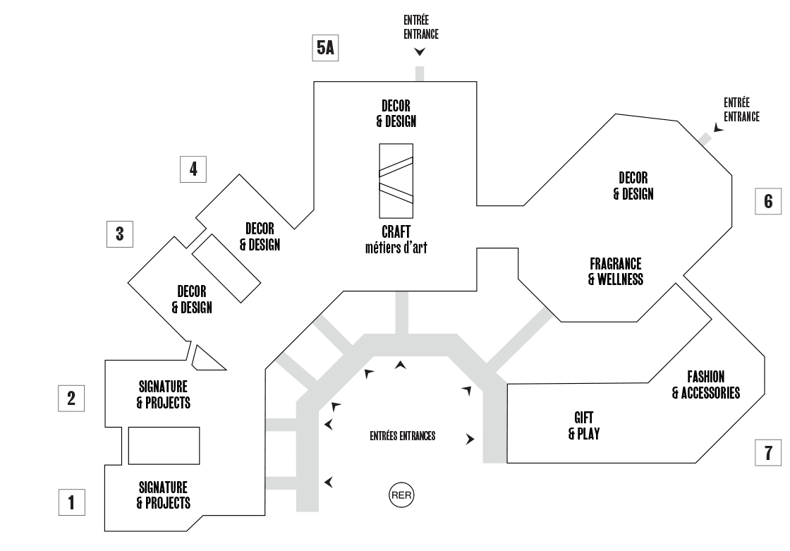 Maison&Objet - Paris - 15-19 Jan. 2026 - Plan / Map - Paris Nord Villepinte - Plan non contractuel - Non contractual site plan