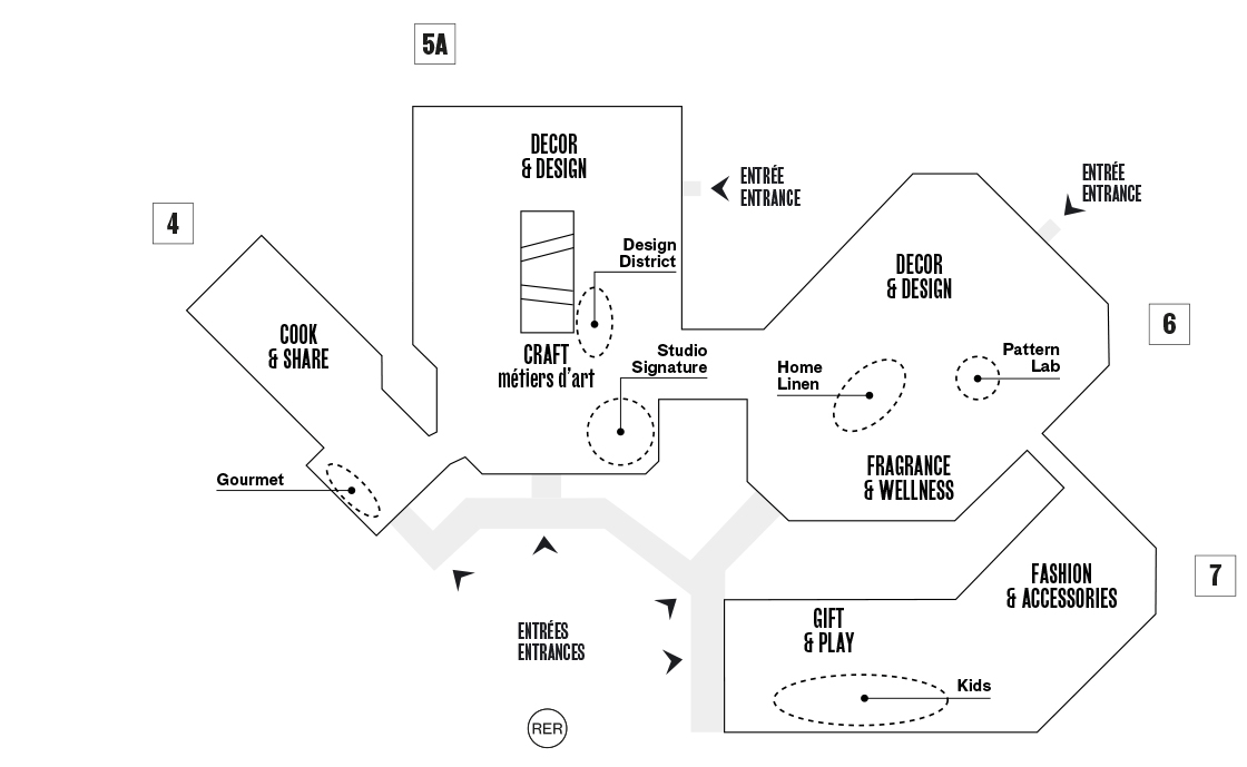 Maison&Objet - Paris - 04-08 Sept. 2025 - Plan / Map - Paris Nord Villepinte - Plan non contractuel - Non contractual site plan
