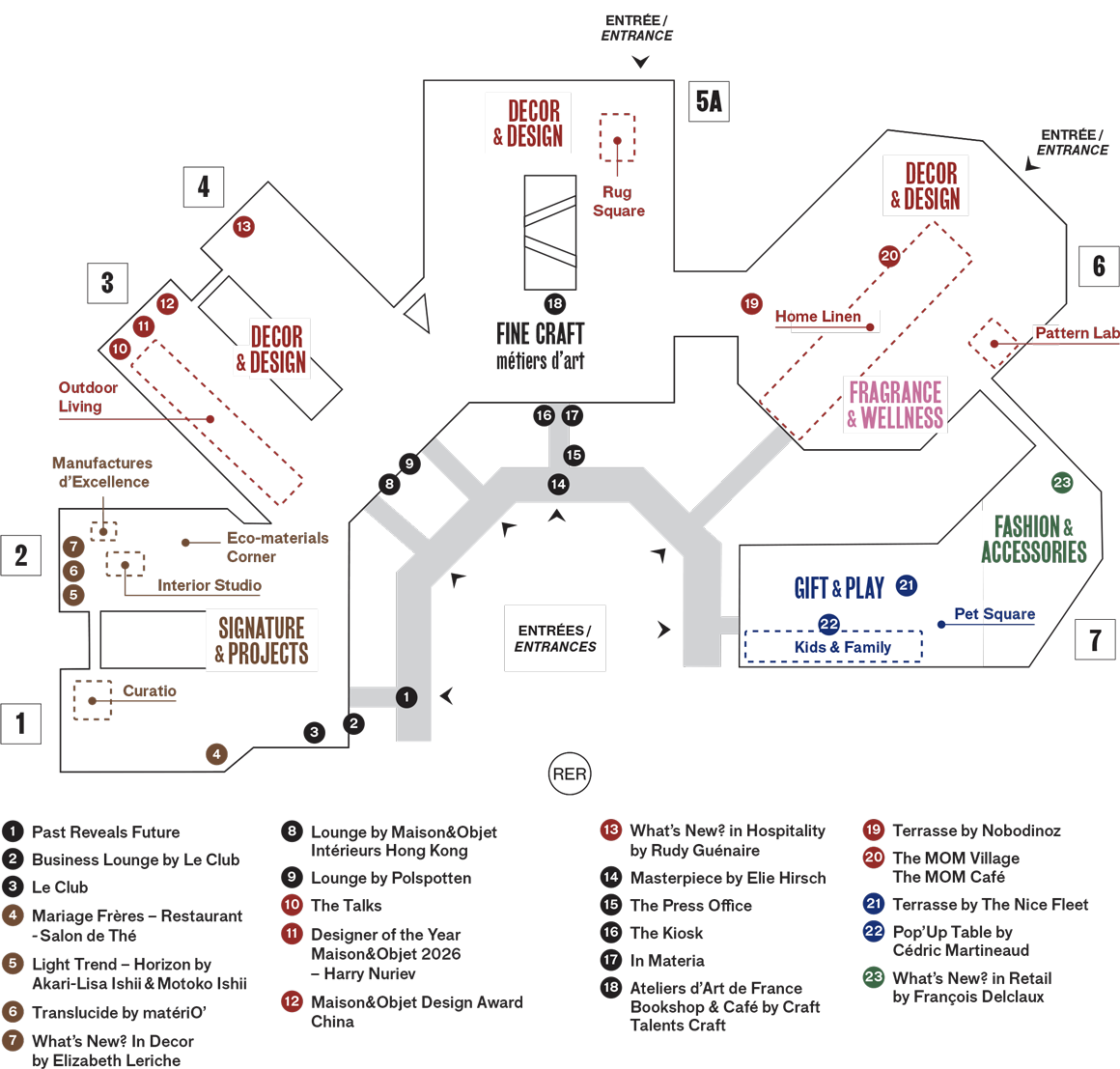 Maison&Objet - Paris - 15-19 Jan. 2026 - Plan / Map - Paris Nord Villepinte