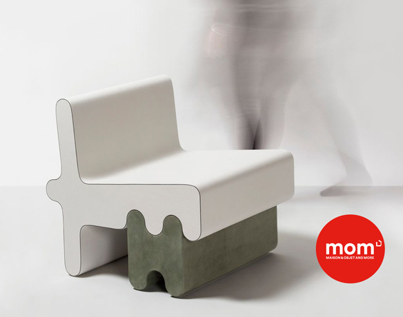 OSSICLE FAUTEUIL EN CUIR - GIOBAGNARA - mom - Maison&Objet