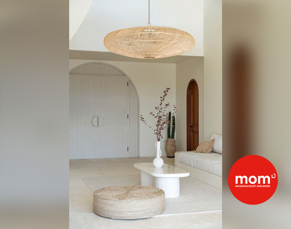 BAZAR BIZAR - COASTAL LIVING - L'ABAT-JOUR MACARON - NATUREL - XL - mom - Maison&Objet