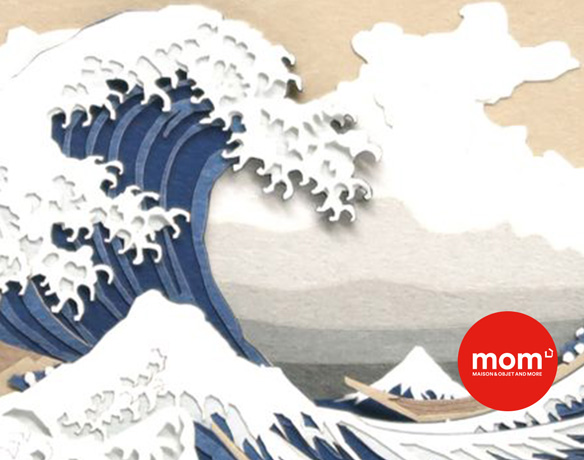 OMOSHIROI BLOCK | SCENERY UNDER THE WAVE OFF KANAGAWA, DE LA SÉRIE TRENTE-SIX VIEWS OF MOUNT FUJI - mom - Maison&Objet