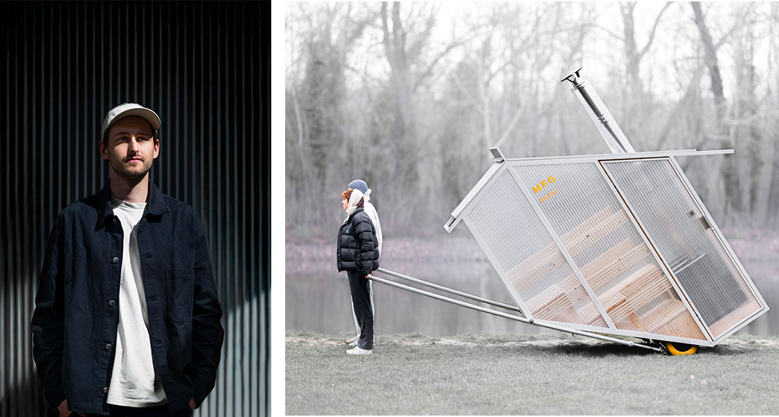 Maison&Objet - Magazine - Talents - Rising Talent Awards Germany - 4-8 Sept. 2025 - Friedrich Gerlach ©DR - Mobile Sauna, Friedrich Gerlach & Emil Löber & Sophia Reissenweber ©DR