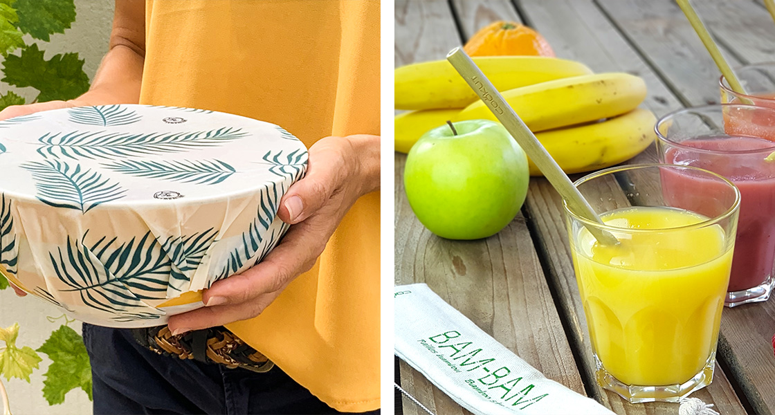Emballage Bee Wrap Anotherway - BAM BAM pailles reutilisable en bambou Cookut