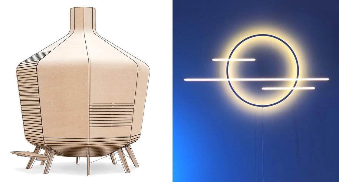 Deco Trends - Maison&Objet x Catawiki - Johan Brunel - Prix Hermès 2014 - Capsule de relaxation / Ontwerpduo Tineke Beunders & Nathan Wierink - Aptum - Wall light - Contour - Mist