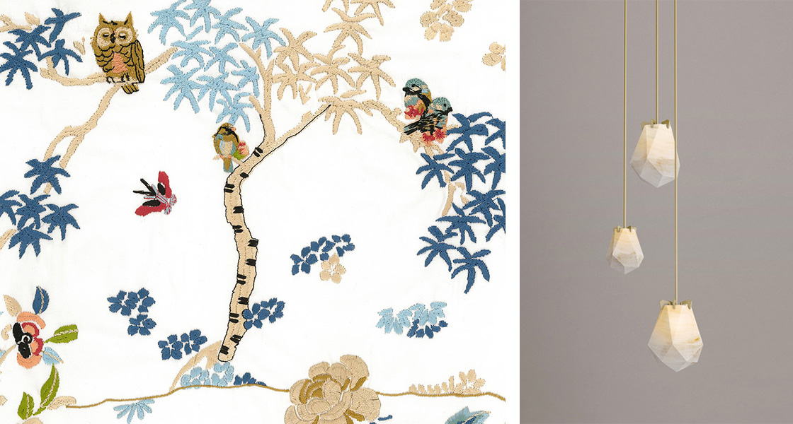 Maison&Objet In the City - 23-28 Mar. 2022 - Saint-Germain-des-Prés - Broderie Tea Cat © Rubelli - Gabriel Scott Briolette Renders © Triode Design