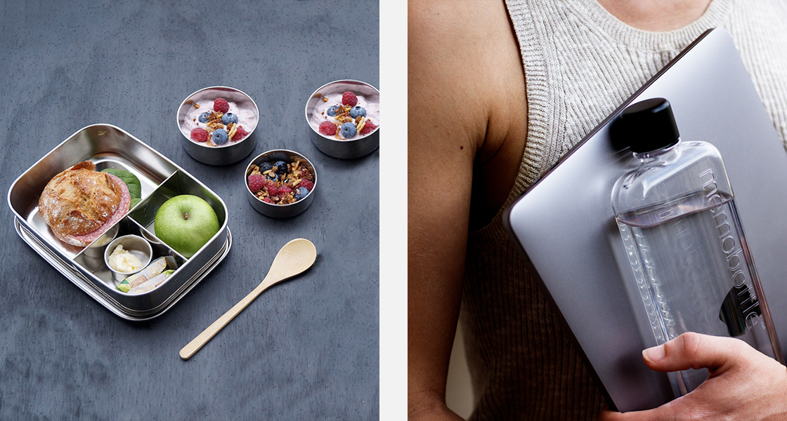 Boites bento ©Yummii Yummii / Bouteille ©Slim