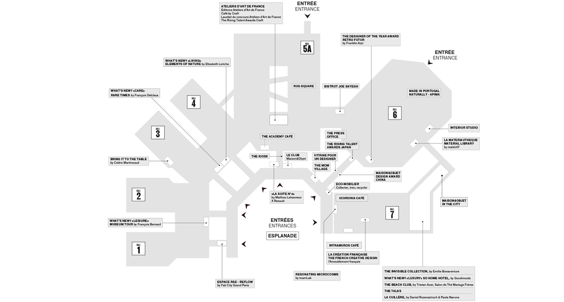 Maison&Objet Paris - 24-28 Mar. 2022 - Plan/Map