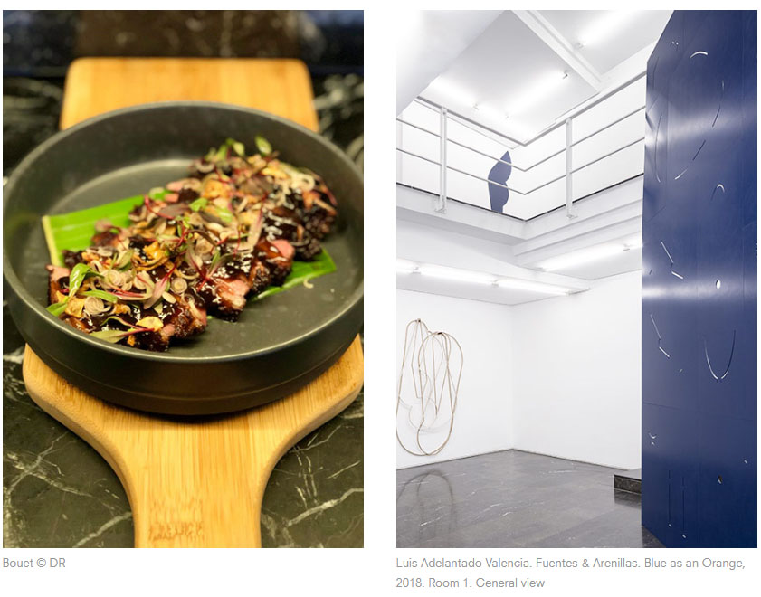 Bouet © DR Luis Adelantado Valencia. Fuentes & Arenillas. Blue as an Orange, 2018. Room 1. General view Luis Adelantado Valencia. Fuentes & Arenillas. Blue as an Orange, 2018. Room 1. General view